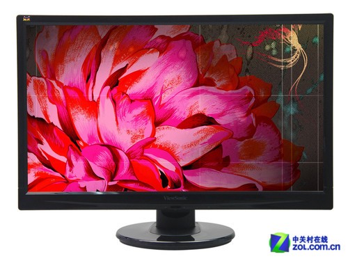 优派的va2246-led液晶显示器的背面