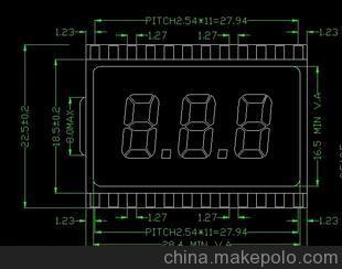 3位8段码LCD液晶屏 详解与深圳市盛光显科技产品应用